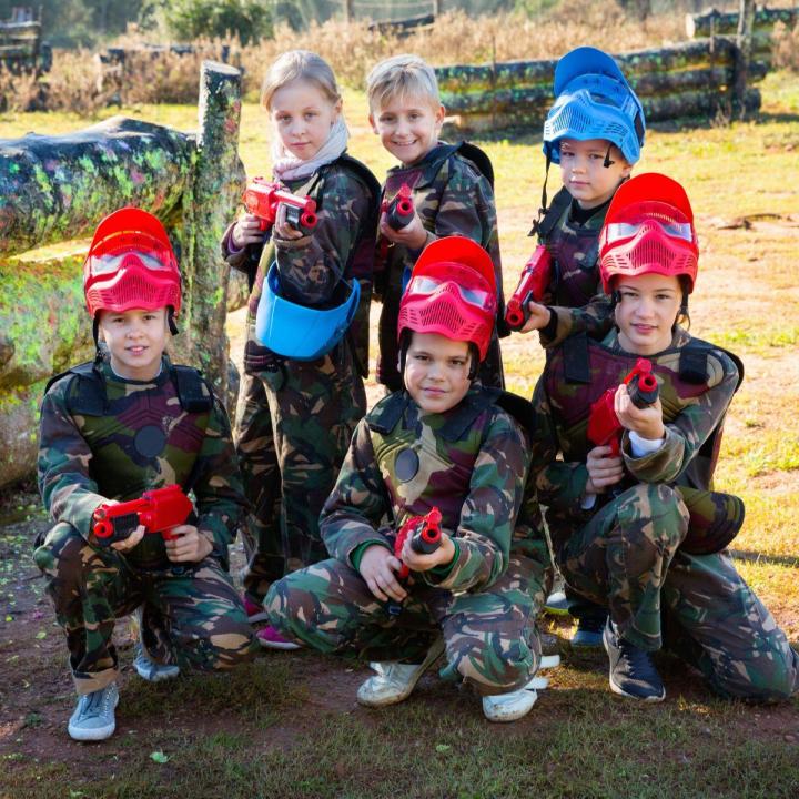Terrain de paintball pour enfant à Creuse